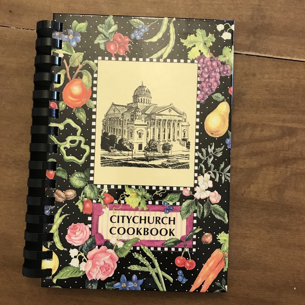 Citychurch Cookbook 1993 Local Spiral Regional Cookbook 90s VTG Morris Press